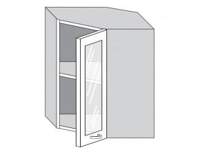 1.60.3у Шкаф настенный (h=720) угловой на 600мм со стекл. дверцей в Белорецке - beloreck.magazinmebel.ru | фото