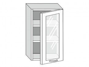 19.50.3 Шкаф настенный (h=913) на 500мм с 1-ой стекл. дверцей в Белорецке - beloreck.magazinmebel.ru | фото