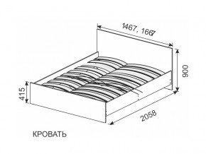 Кровать 1600х2000 ортопедическое основание в Белорецке - beloreck.magazinmebel.ru | фото