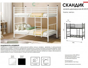 Кровать двухъярусная Скандик 42.20-01 в Белорецке - beloreck.magazinmebel.ru | фото - изображение 2