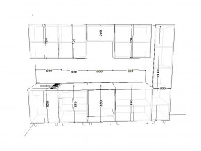 Кухонный гарнитур 17 Белый Вегас 3000 мм в Белорецке - beloreck.magazinmebel.ru | фото - изображение 2