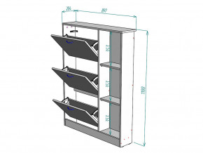 Обувница W107 в Белорецке - beloreck.magazinmebel.ru | фото - изображение 3