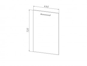 П 45 Комплект для посудомоечной машины 450 мм (цоколь + фасад) ЛДСП в Белорецке - beloreck.magazinmebel.ru | фото