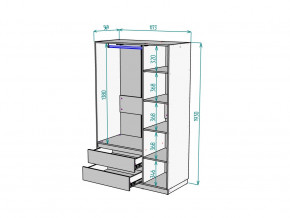 Шкаф Malta light H298 Белый в Белорецке - beloreck.magazinmebel.ru | фото - изображение 2