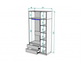 Шкаф Malta light H298 с антресолью HA3 Белый в Белорецке - beloreck.magazinmebel.ru | фото - изображение 2