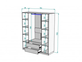 Шкаф Malta light H302 Белый в Белорецке - beloreck.magazinmebel.ru | фото - изображение 2