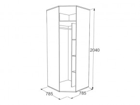 Шкаф угловой Омега 18 в Белорецке - beloreck.magazinmebel.ru | фото - изображение 2