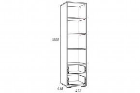 Стеллаж Лилу НМ 041.03 Птички в Белорецке - beloreck.magazinmebel.ru | фото - изображение 2