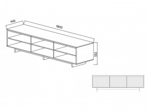 Тумба для ТВА Moderno-1800 Ф4 в Белорецке - beloreck.magazinmebel.ru | фото - изображение 4