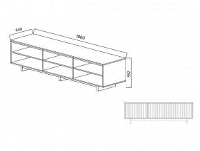 Тумба для ТВА Moderno-1800 Ф5 в Белорецке - beloreck.magazinmebel.ru | фото - изображение 5